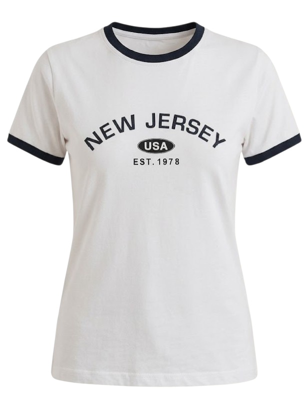 Round Neck White