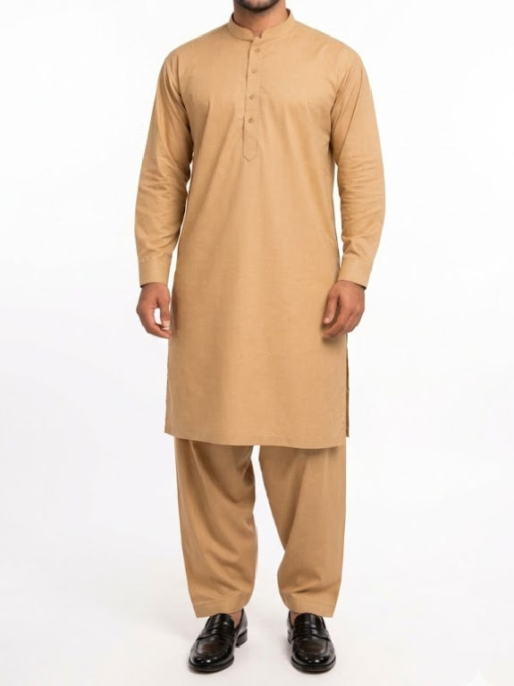 Men's Shalwar Kameez Caramel Skin