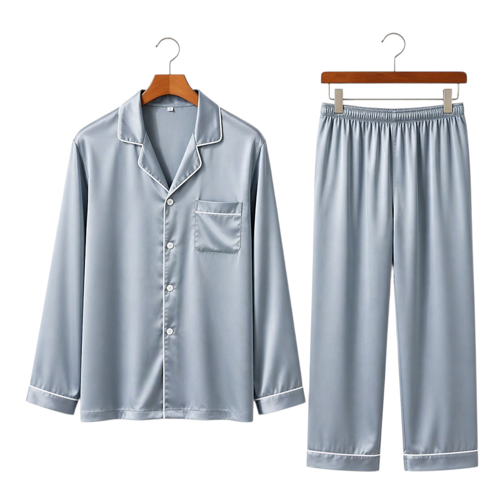 Men's Silk Wear Golden Silver grey