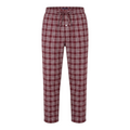 Woven Trouser With Zip Side Pocket Red Check