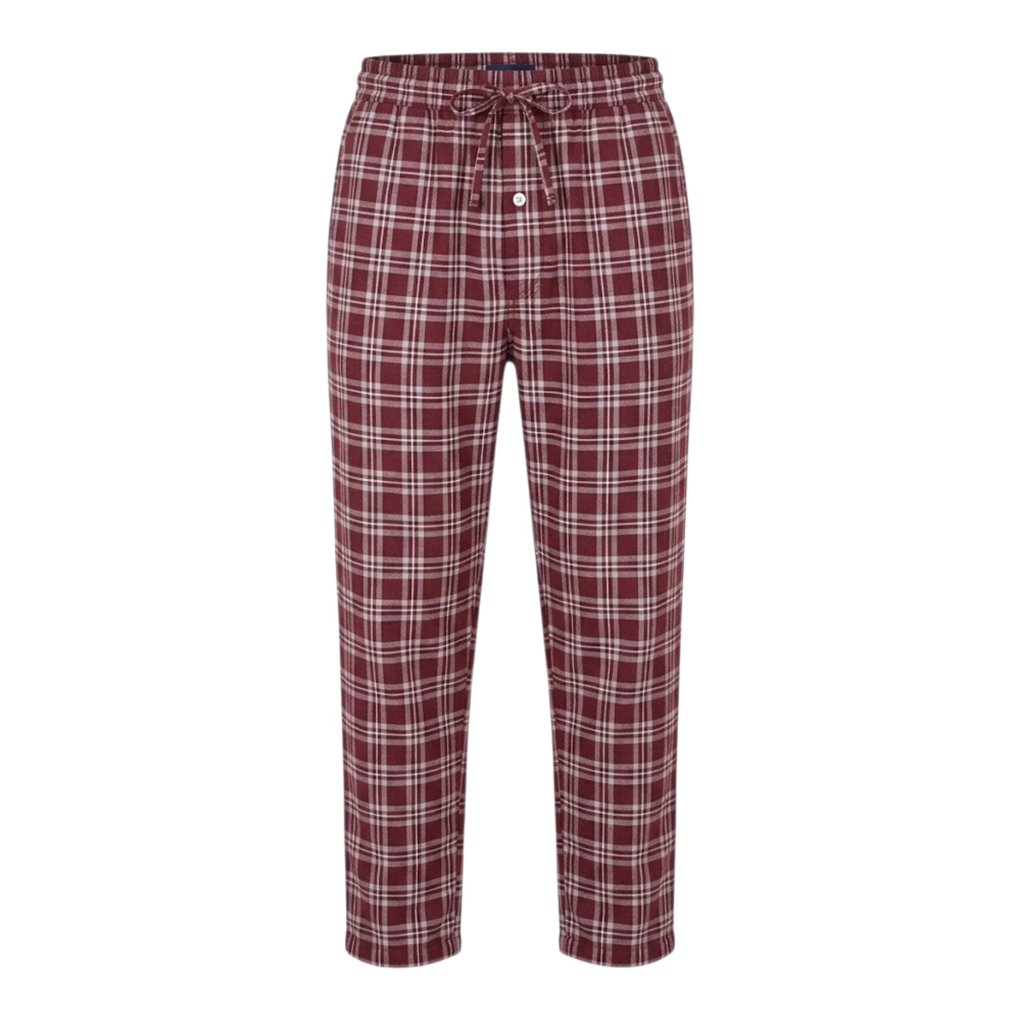 Woven Trouser With Zip Side Pocket Red Check
