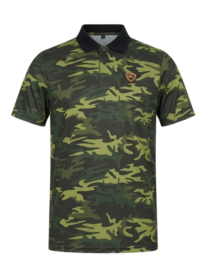 Single Jersey Camo Print Green