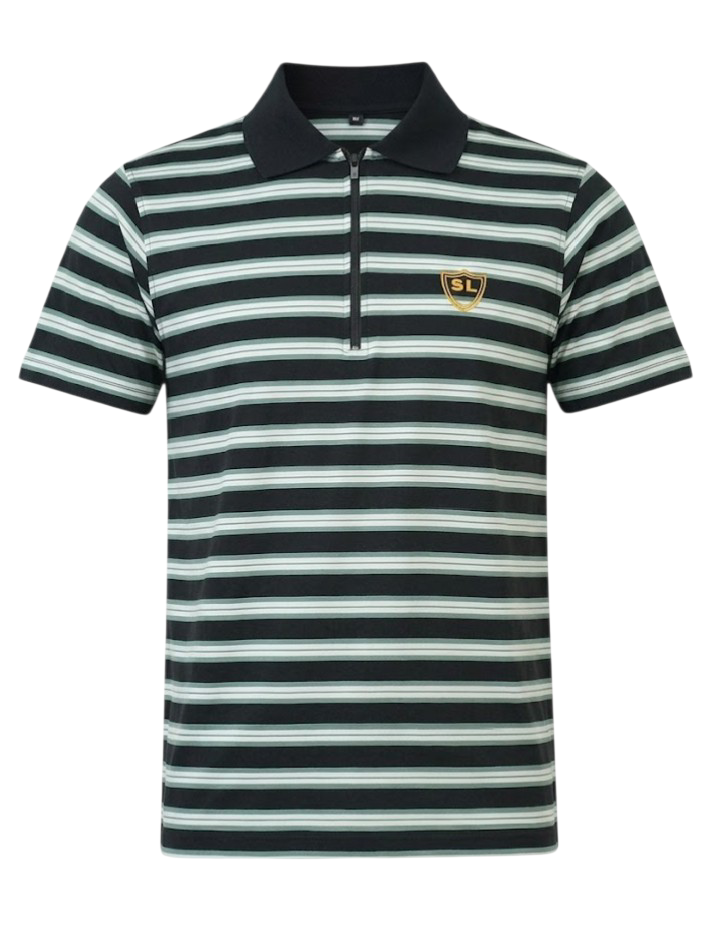 Single Jersey Yarn Dyed Stripe Green White Black