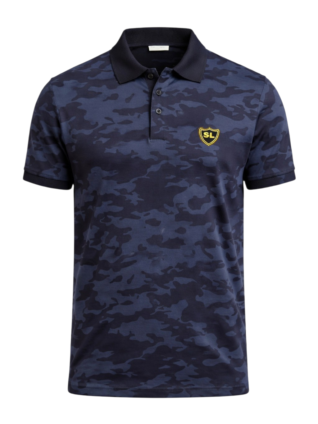 Single Jersey Camo Print Navy