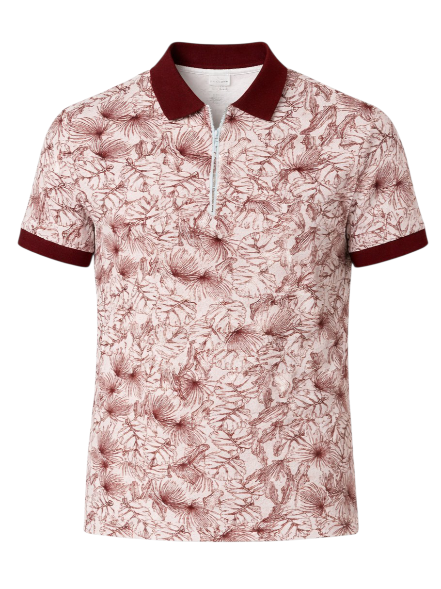 Floral Print Maroon
