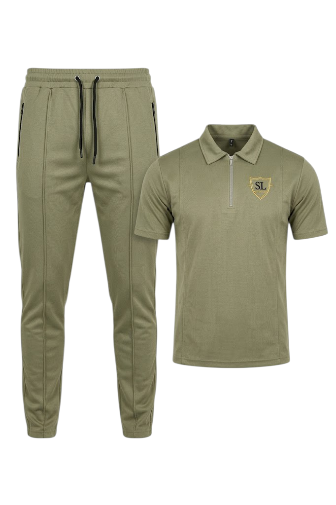 Track Suit Interlock Fabric Green