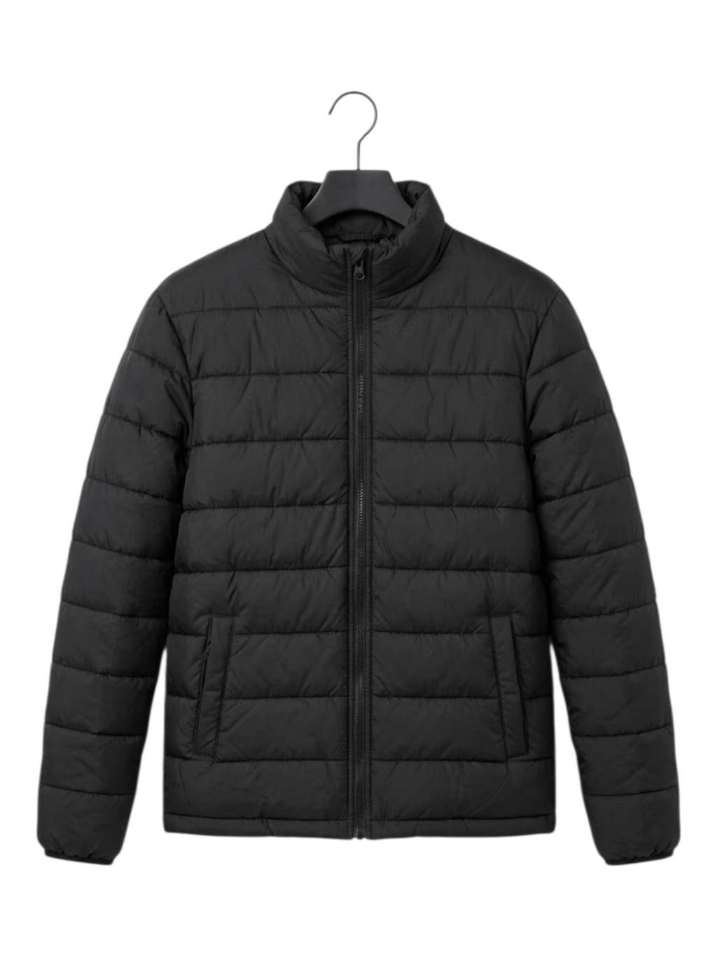 Puffer Jacket With Sleeve Black
