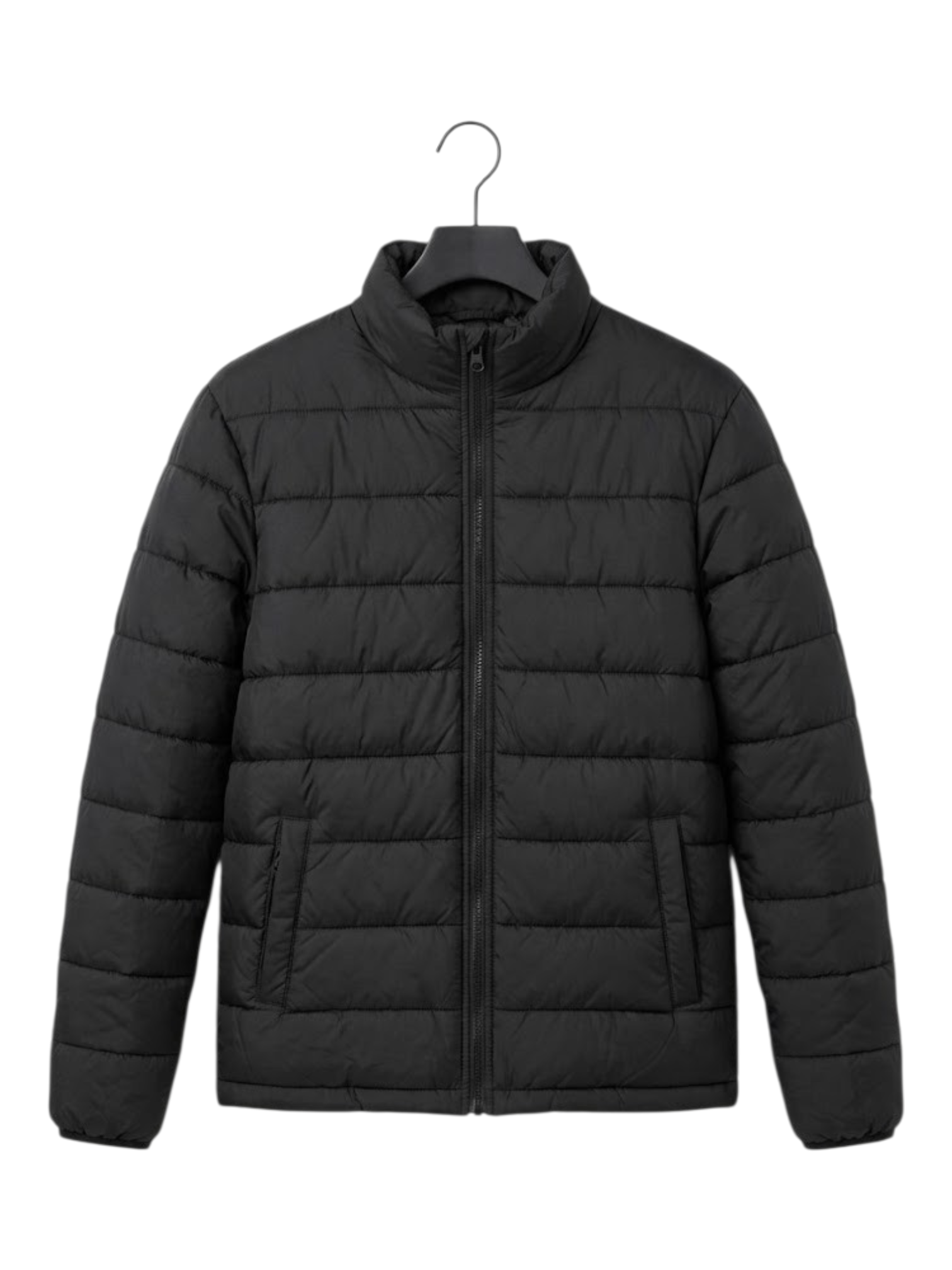 Puffer Jacket With Sleeve Black