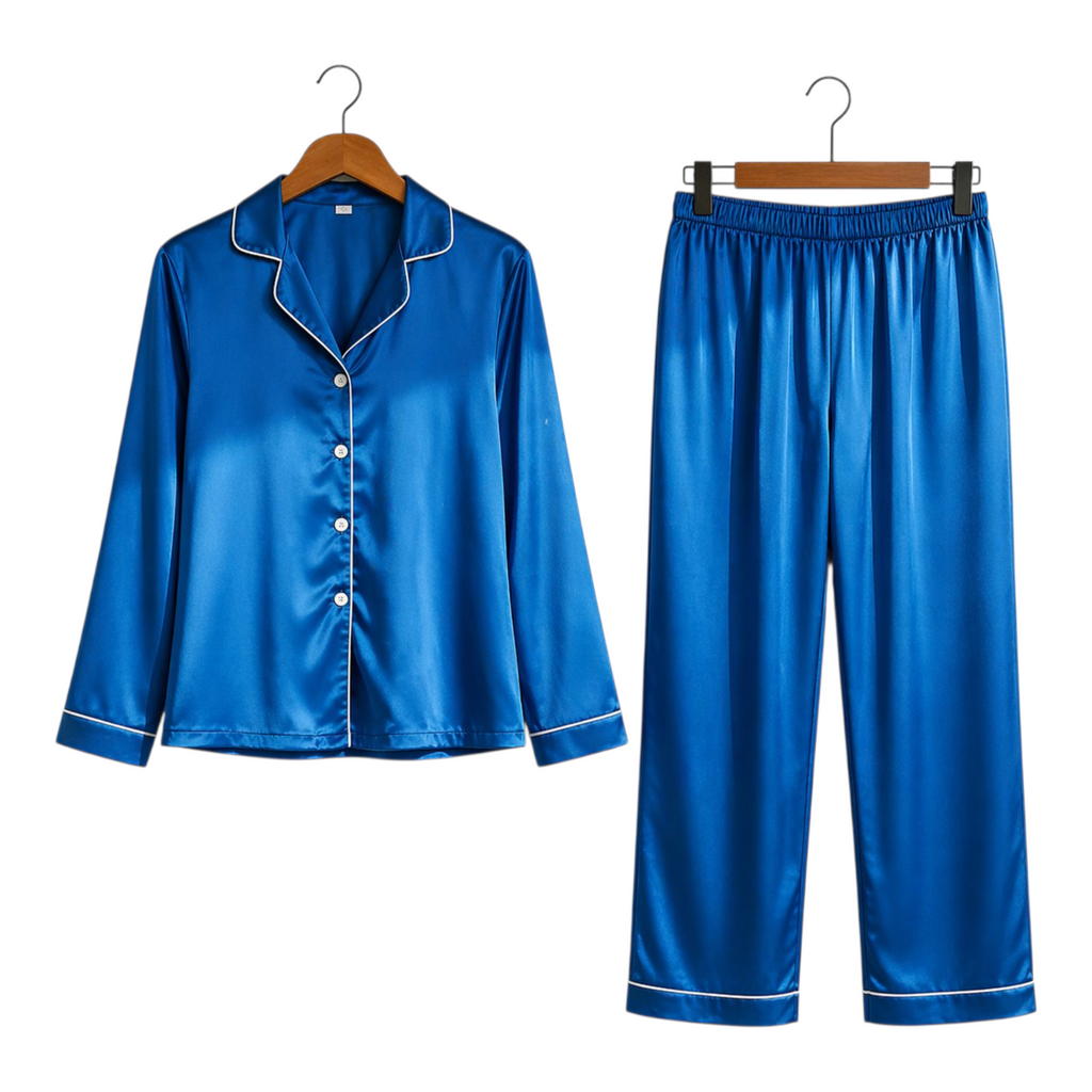 Silk Night wear Dark Blue