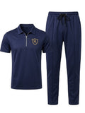 Track Suit Interlock Fabric Blue