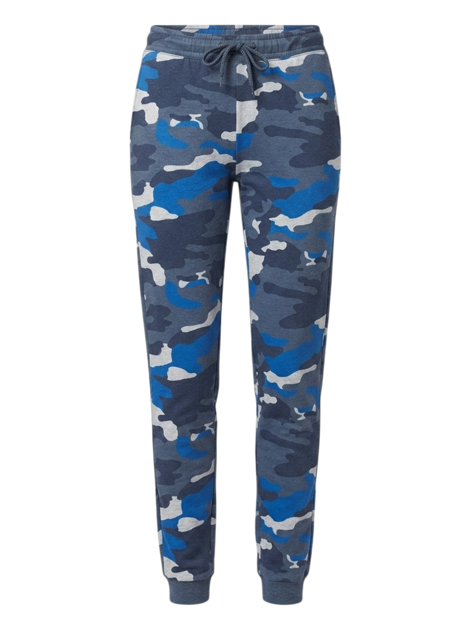 Men's 3 Thread Fleece Trouser Blue Print