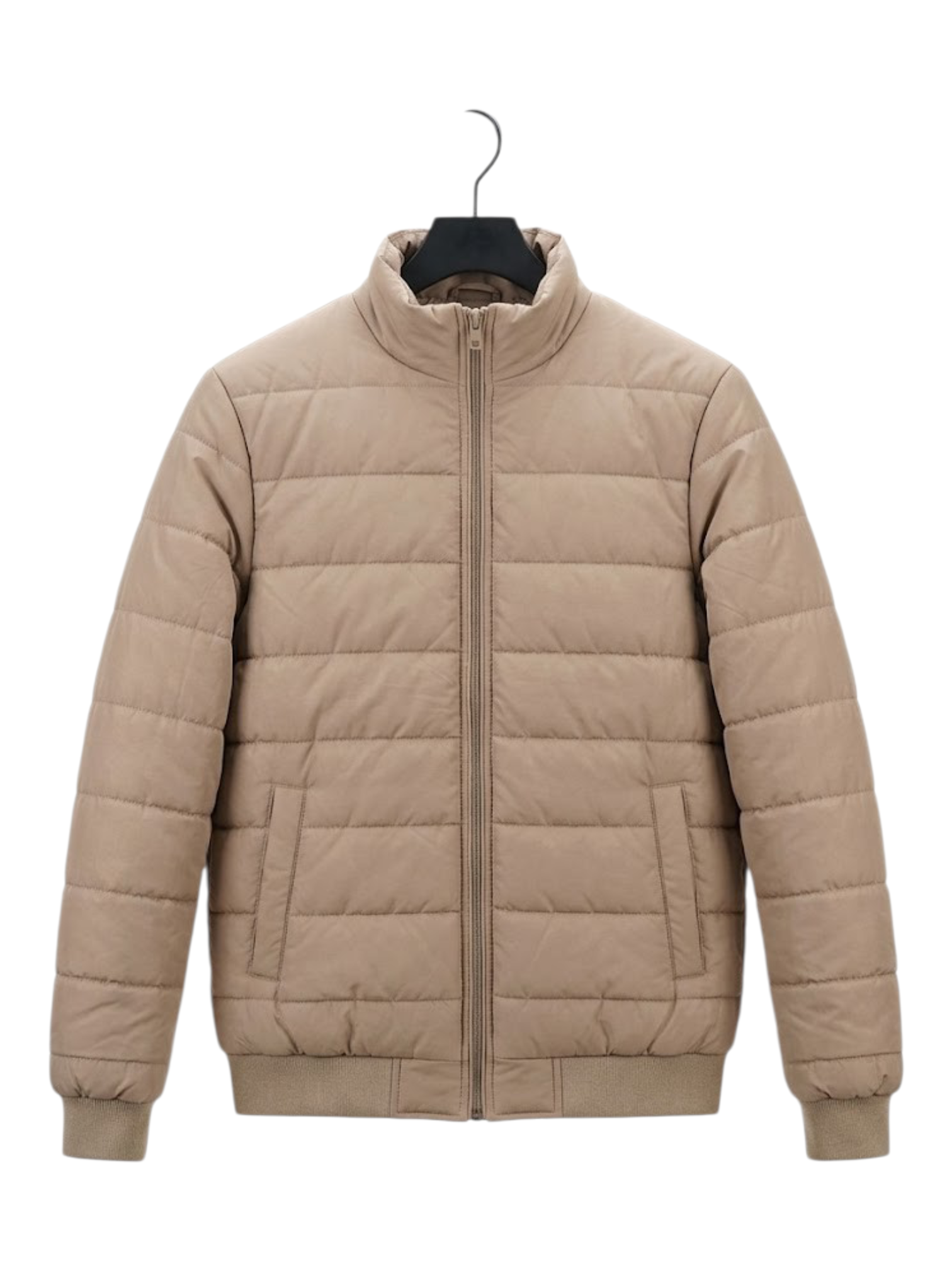 Puffer Jacket With Sleeve Baige