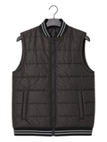 Puffer Jacket Without Sleeves Brown