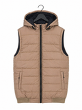 Puffer Jacket Without Sleeves Baige