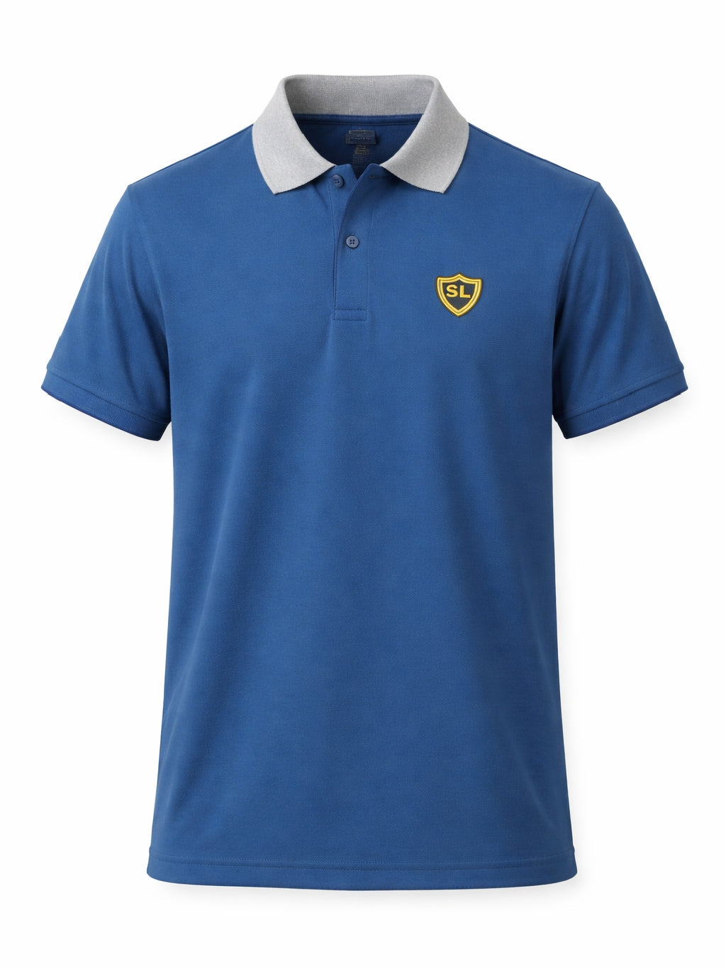 Single Jersey Contrast Collar Navy light