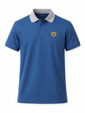 Single Jersey Contrast Collar Navy light