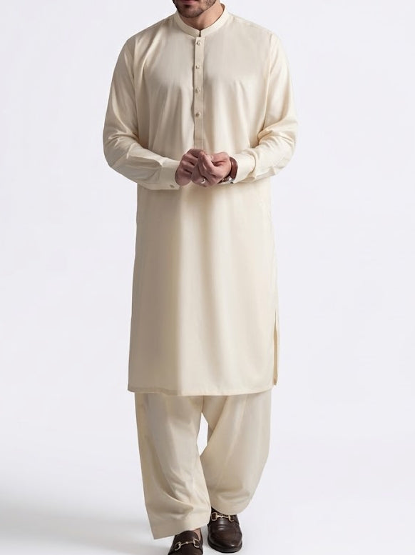 Men's Shalwar Kameez Cream