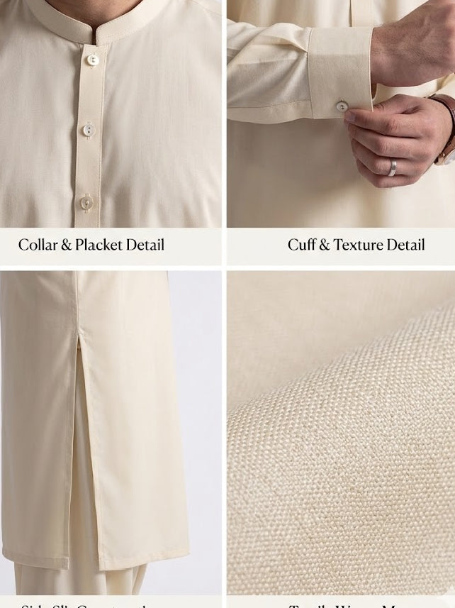 Men's Shalwar Kameez Cream