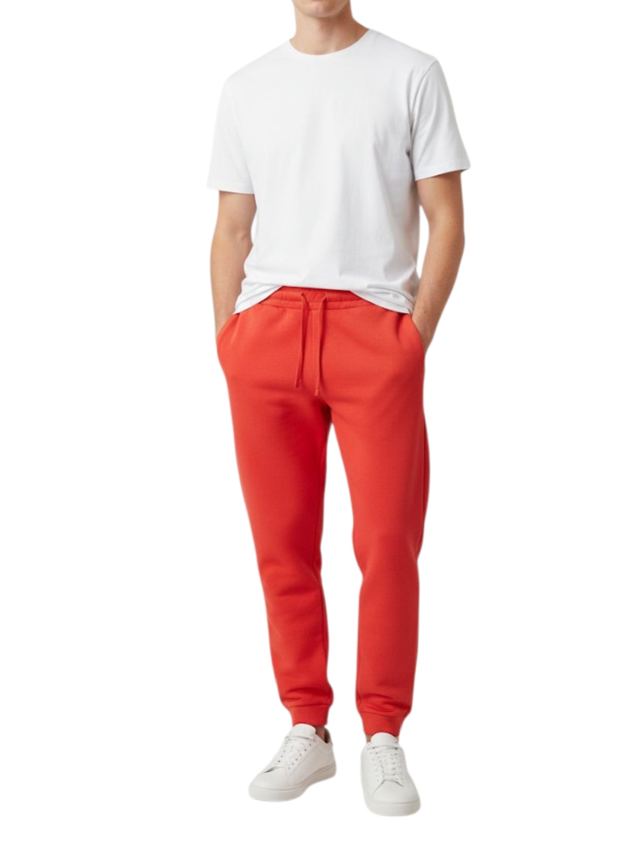 Men's 3 Thread Fleece Trouser Red