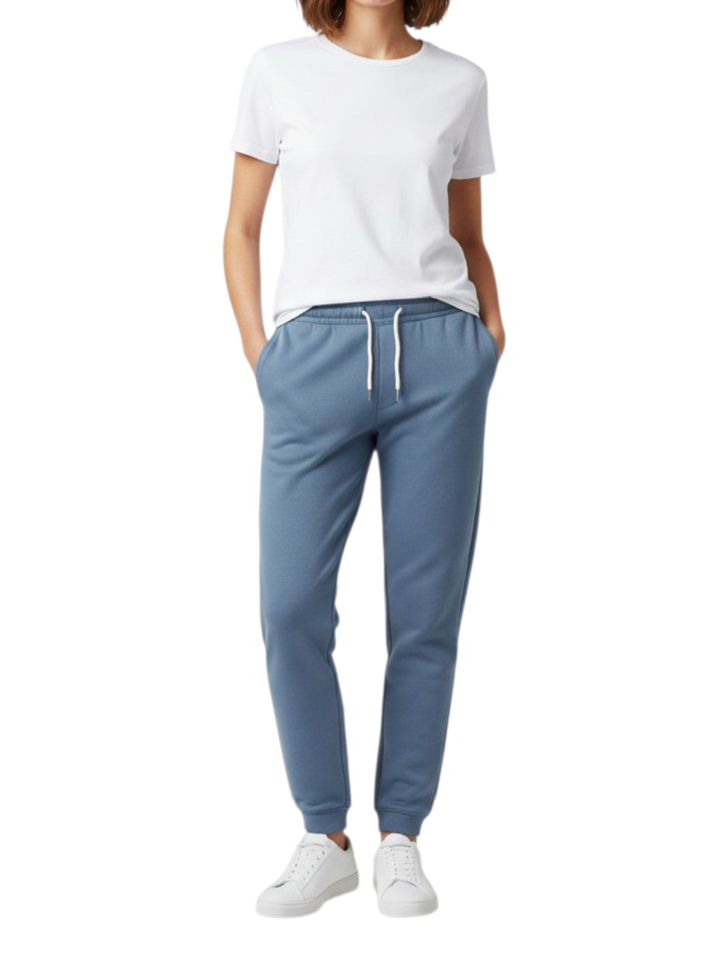 Women's 3 Thread Fleece Trouser Dusty Blue
