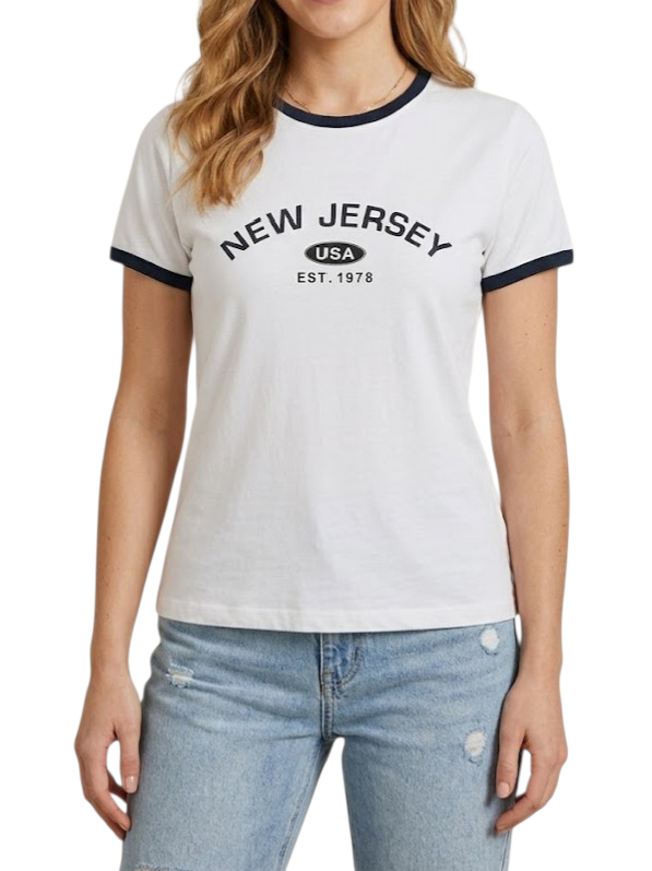 Round Neck White