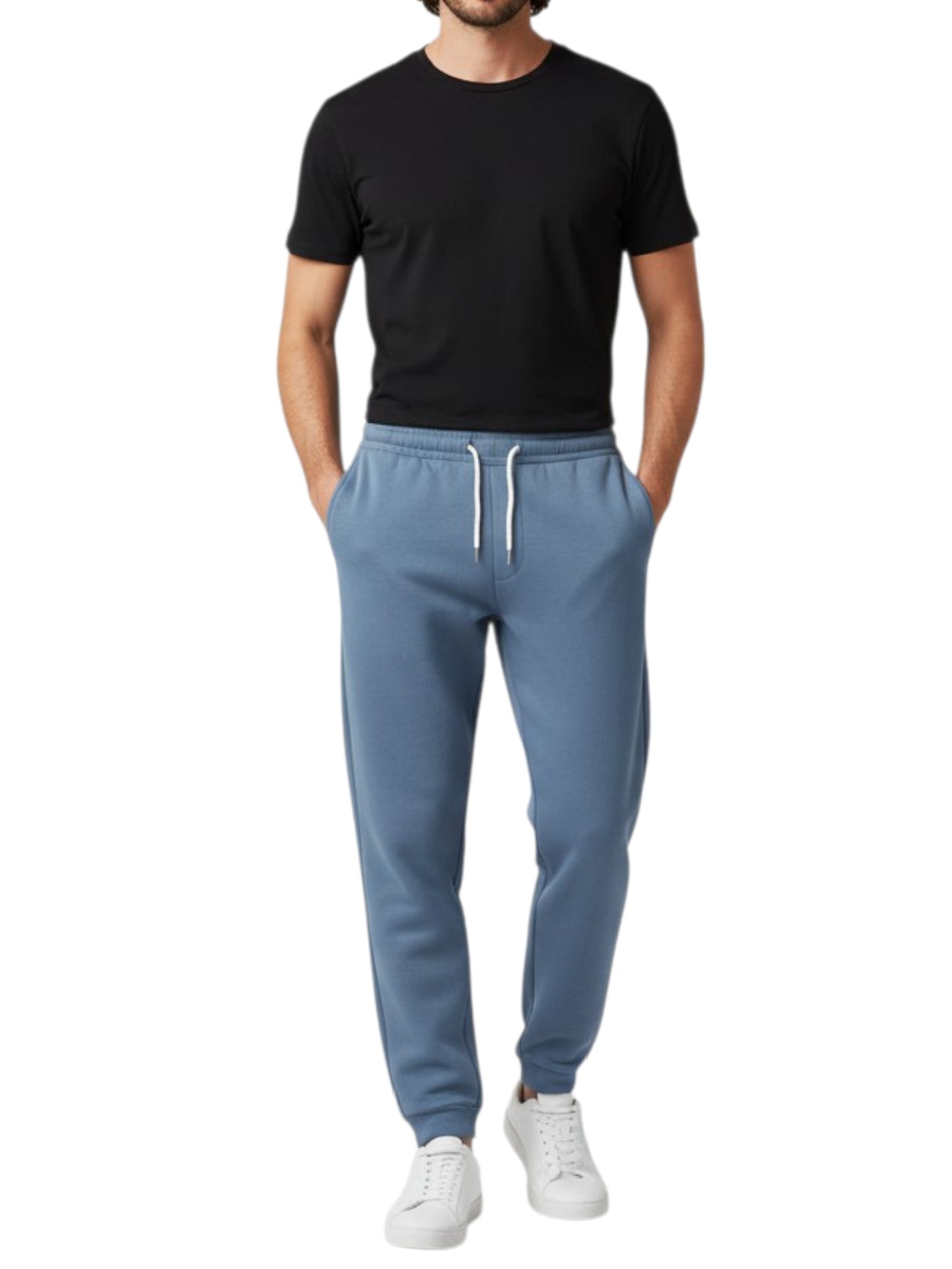 Men's 3 Thread Fleece Trouser Dusty Blue