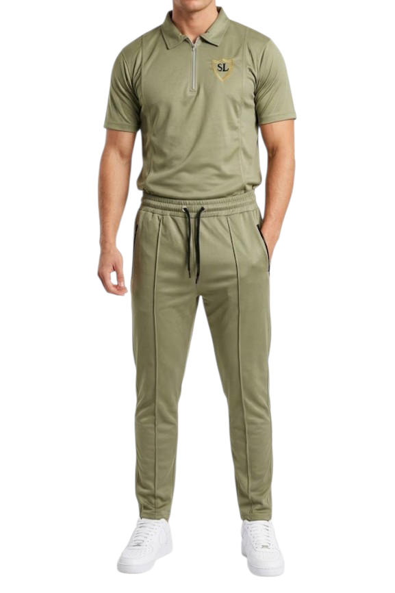 Track Suit Interlock Fabric Green