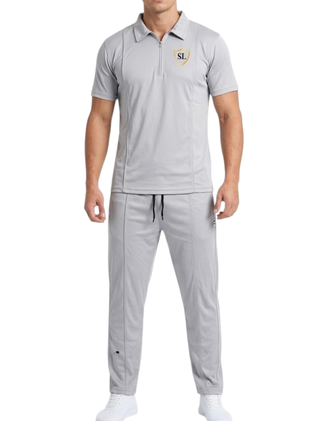 Track Suit Interlock Fabric Silver