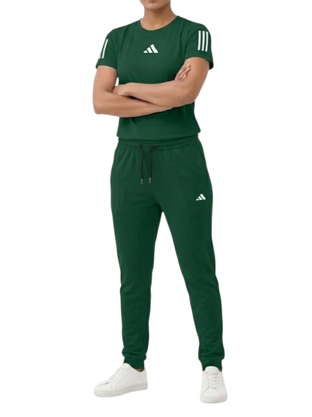 Premium Quality Women's Track Suit 100% Cotton Green