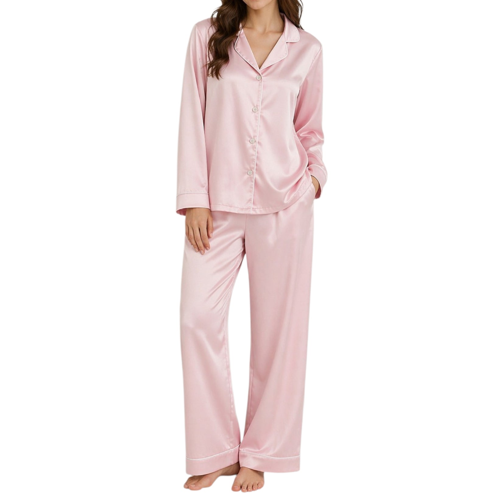 Silk Night wear Pink