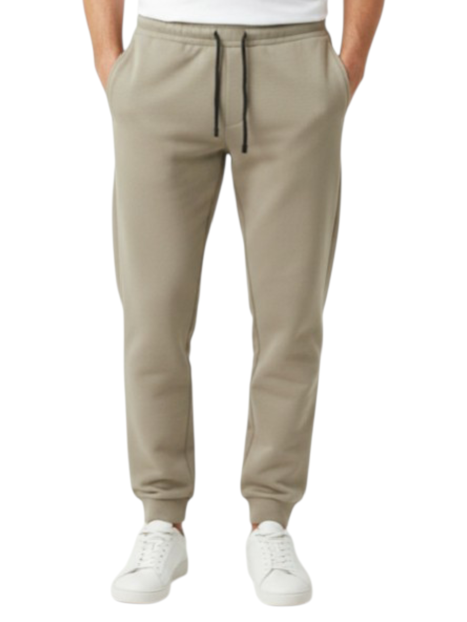 Men's 3 Thread Fleece Trouser Beige