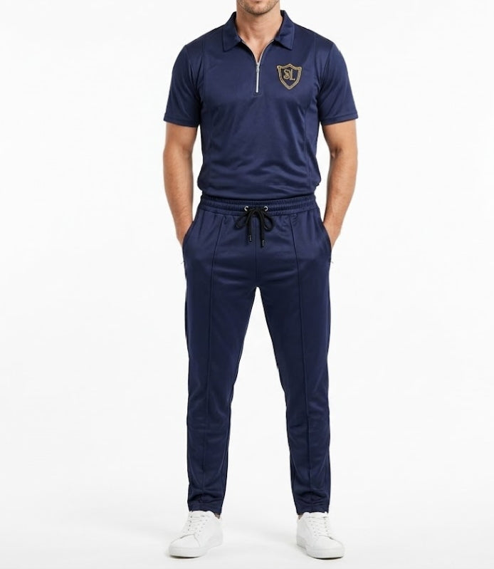 Track Suit Interlock Fabric Blue