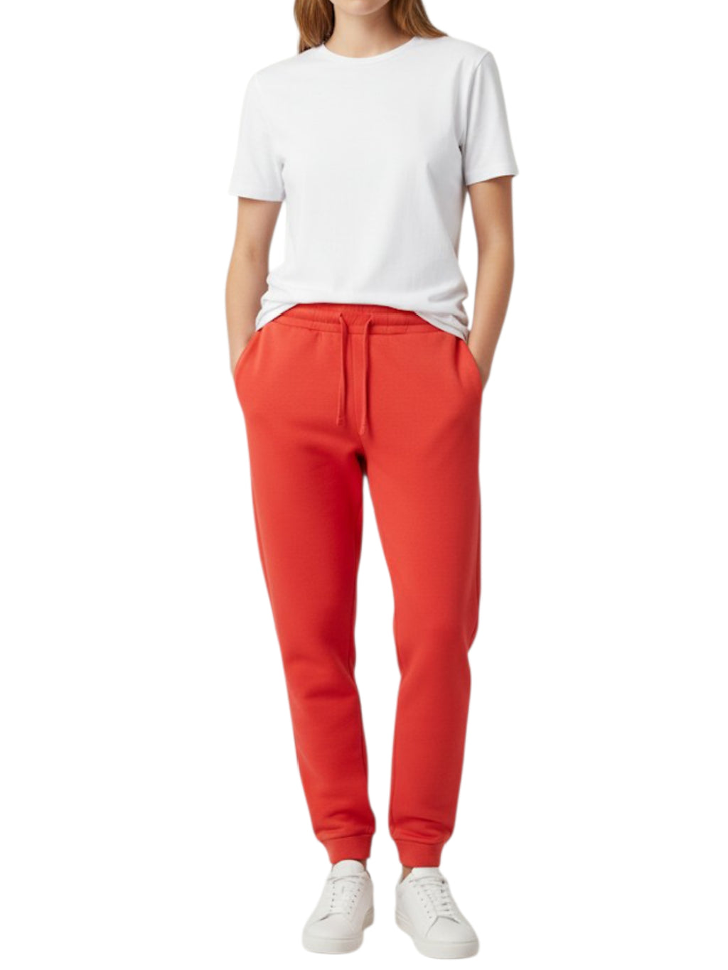 Women's 3 Thread Fleece Trouser Red