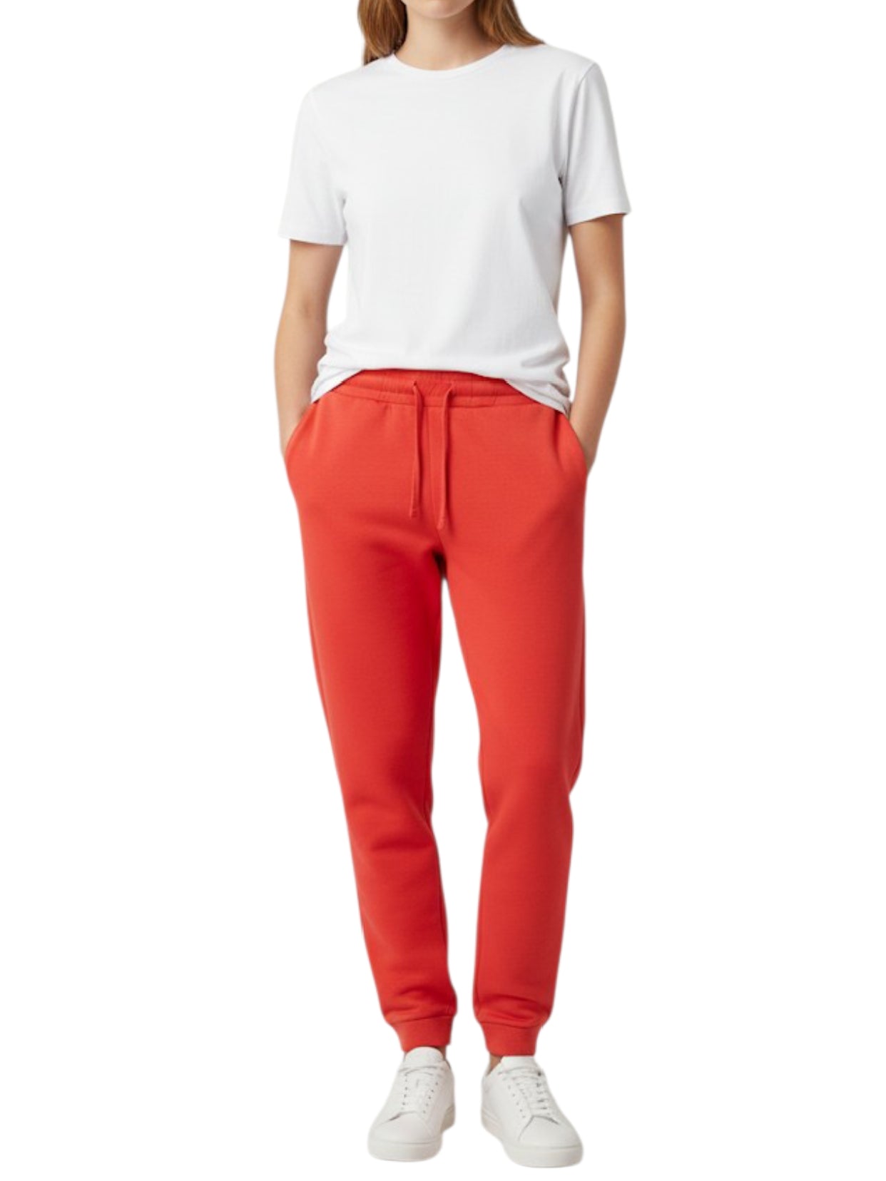 Women's 3 Thread Fleece Trouser Red