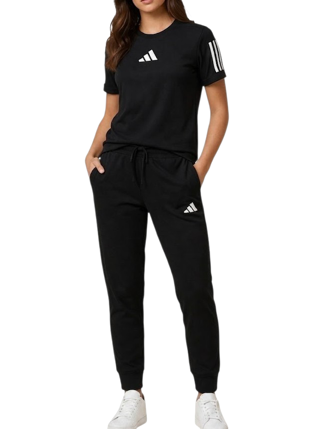Premium Quality Women's Track Suit 100% Cotton Black