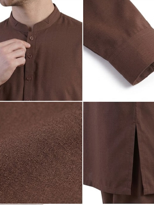 Men's Shalwar Kameez Brown