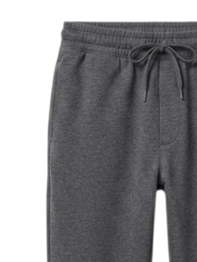 Men's 3 Thread Fleece Trouser Black Dot
