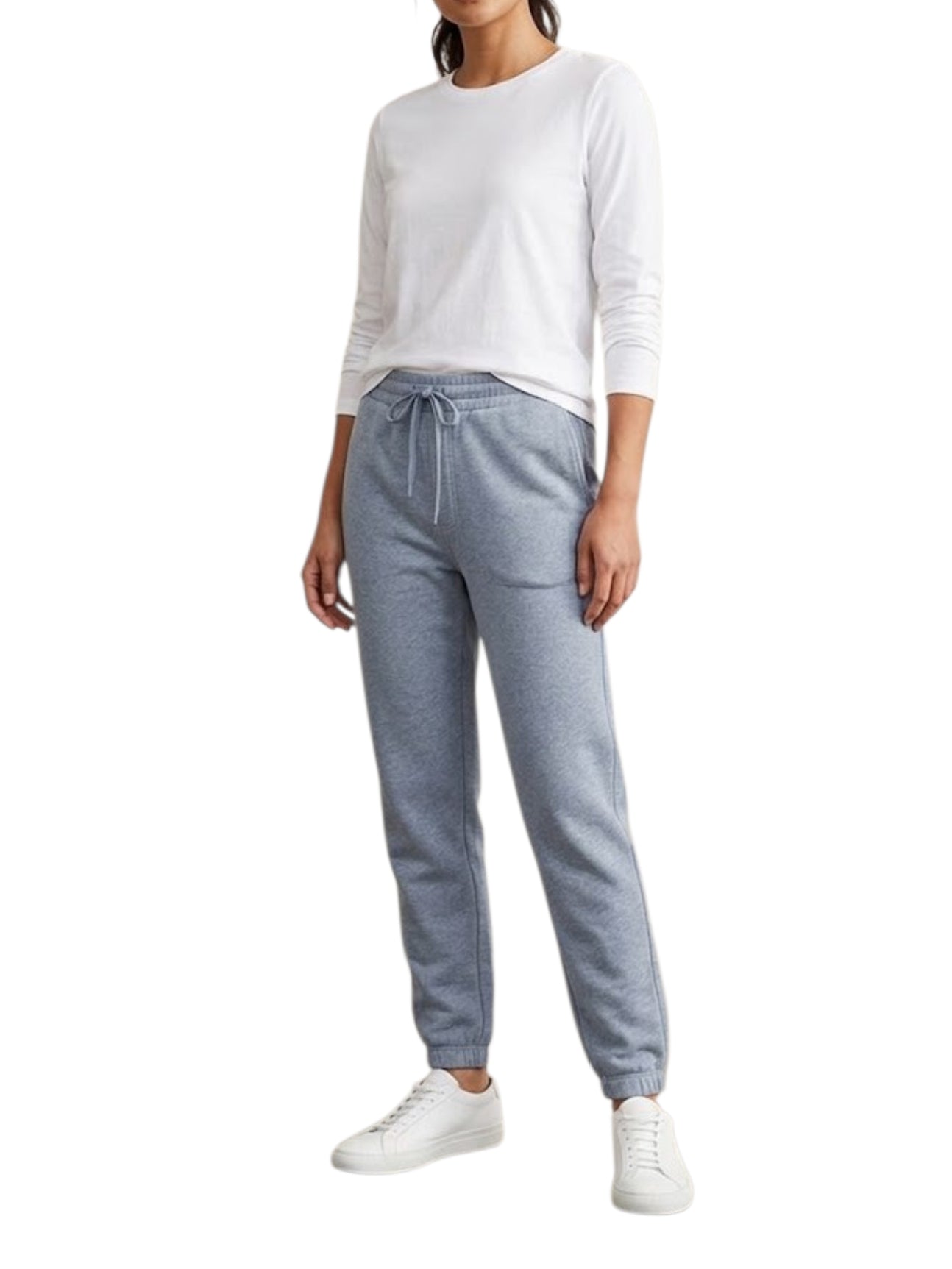 Women's 3 Thread Fleece Trouser Light Blue Heather
