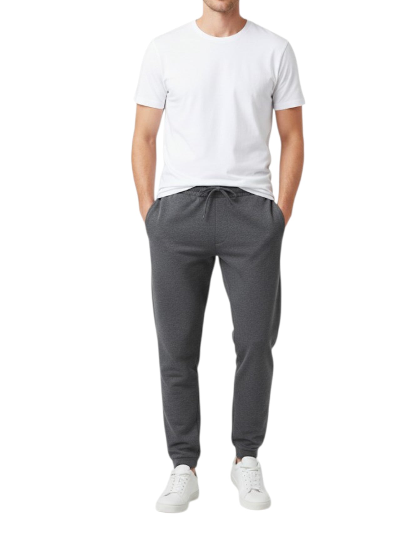Men's 3 Thread Fleece Trouser Dark Grey