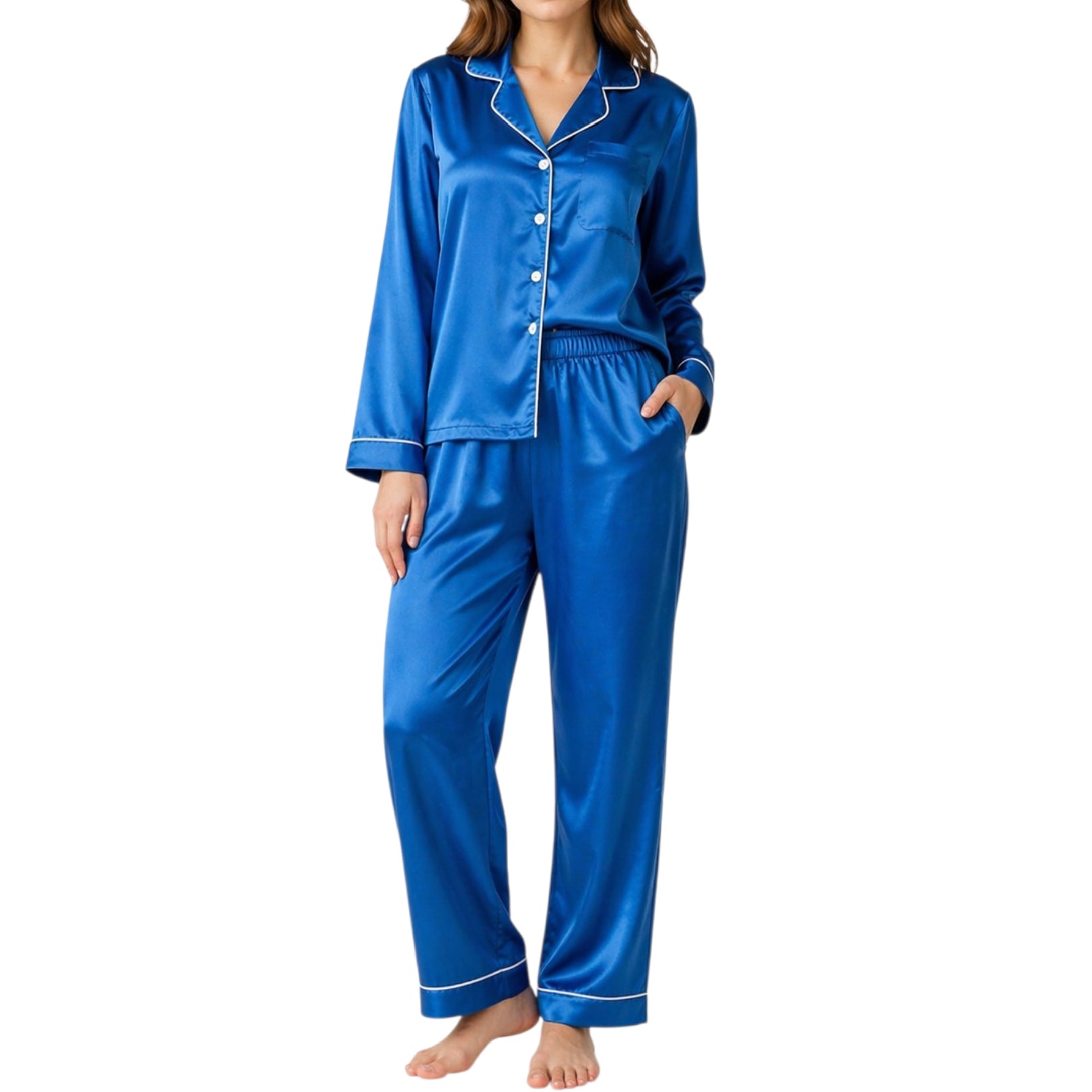 Silk Night wear Dark Blue