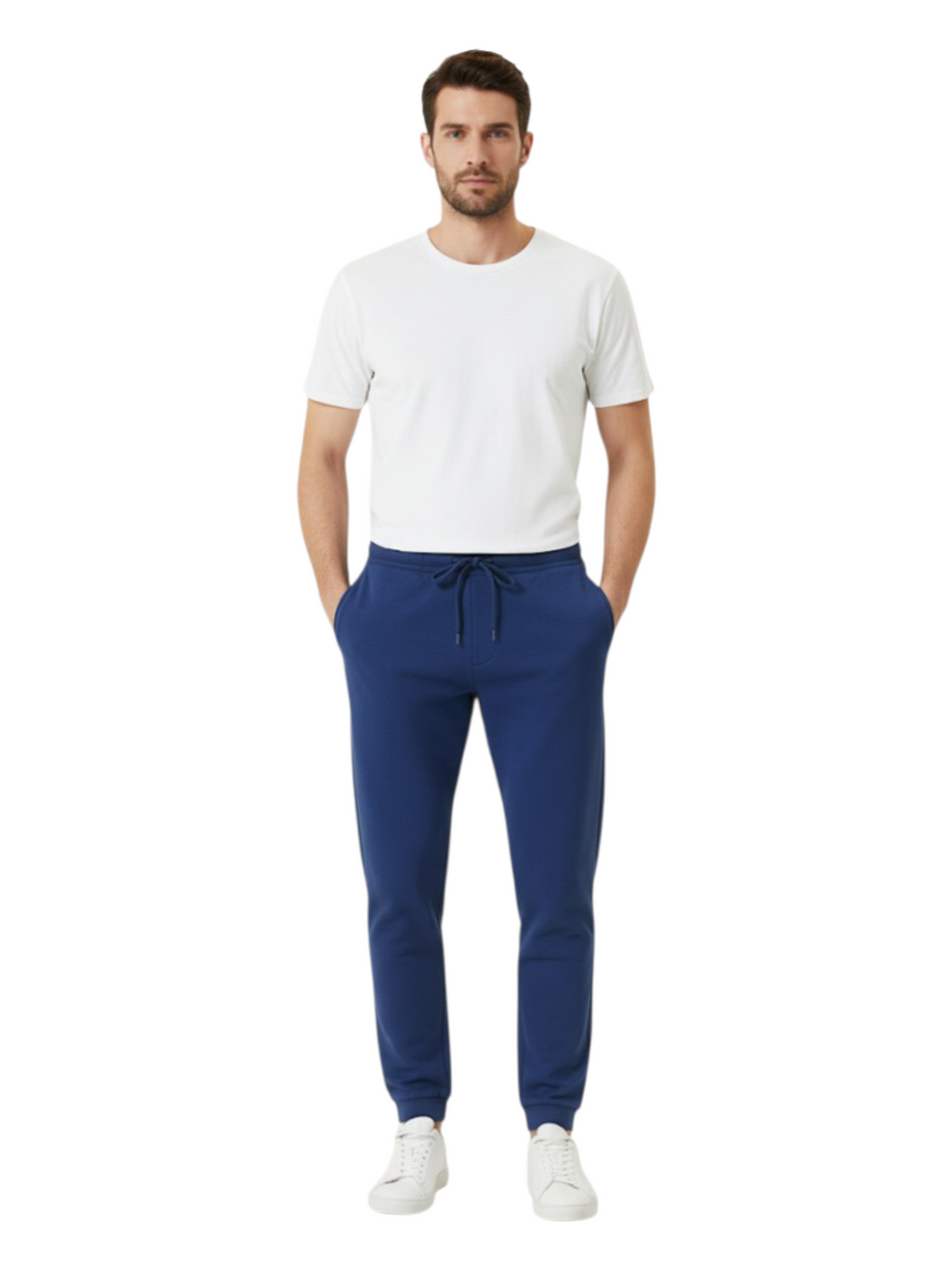 Men's 3 Thread Fleece Trouser Royal Blue