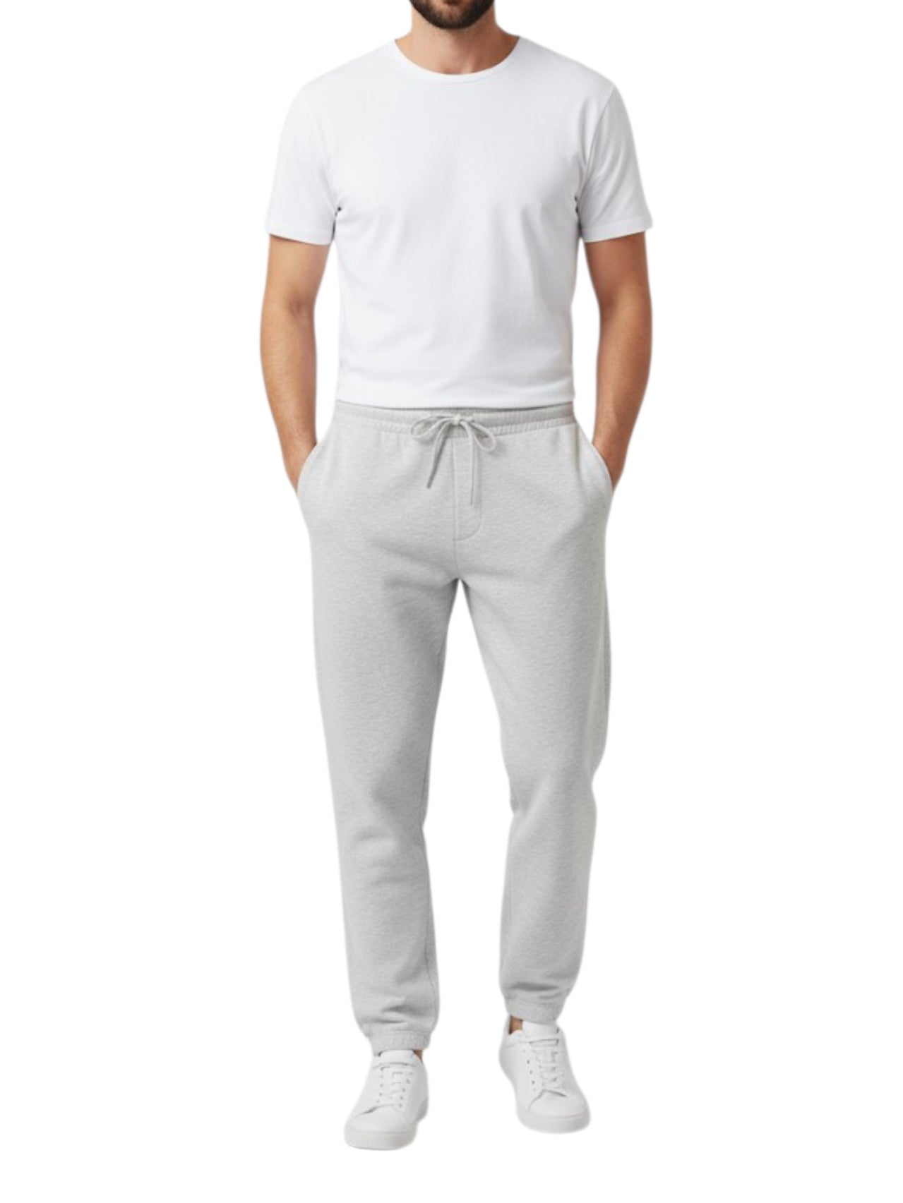 Men's 3 Thread Fleece Trouser V lite Grey