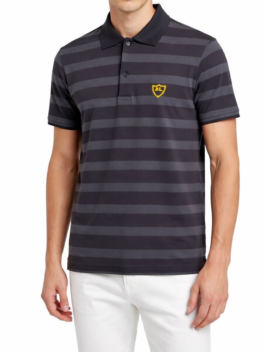 Single Jersey Yarn Dyed Stripe Black Striper