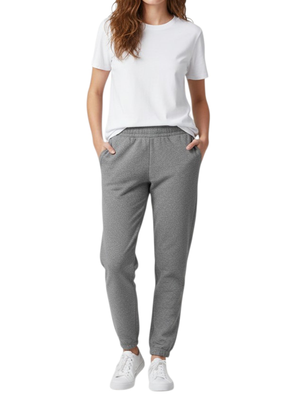 Women's 3 Thread Fleece Trouser Grey Merl