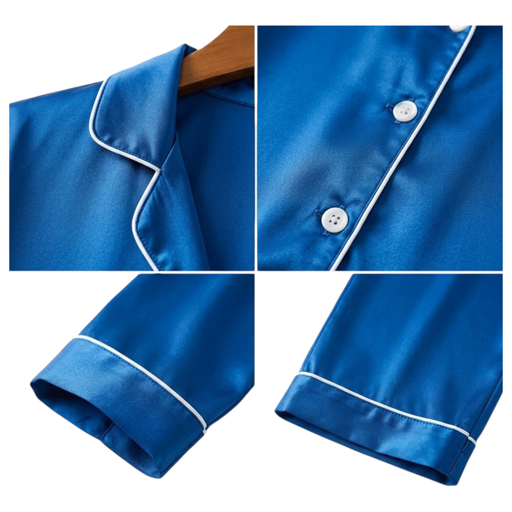 Silk Night wear Dark Blue