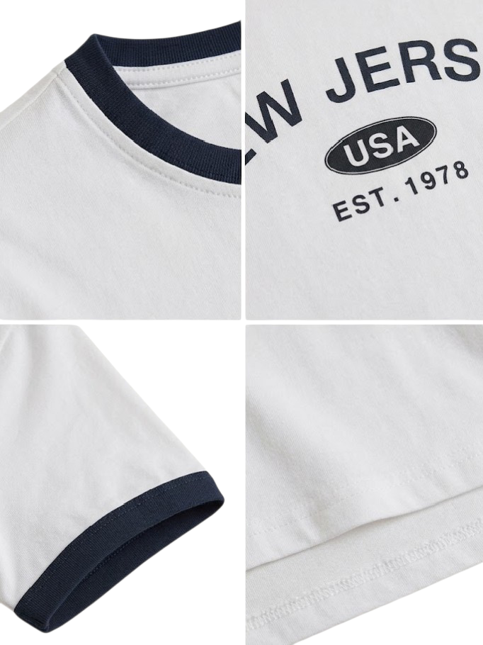 Round Neck White