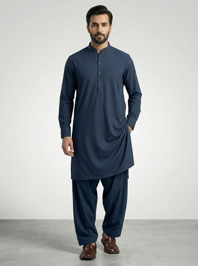 Men's Shalwar Kameez Dark Blue