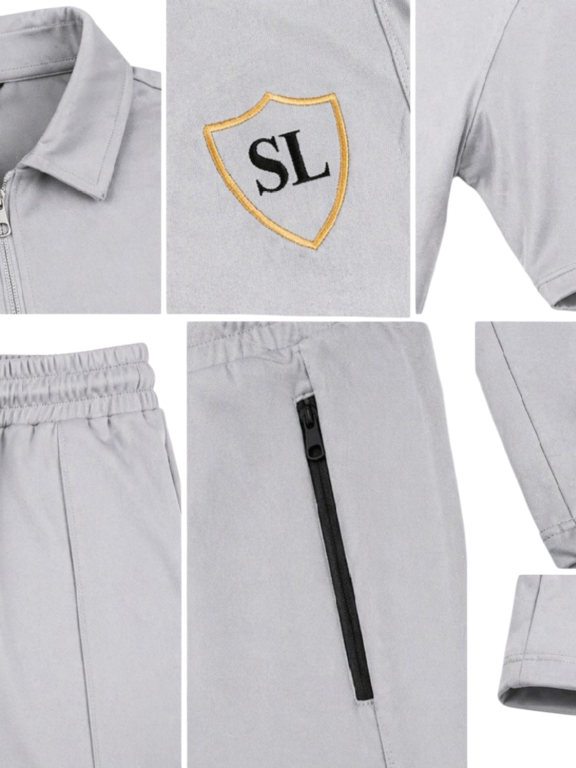 Track Suit Interlock Fabric Silver