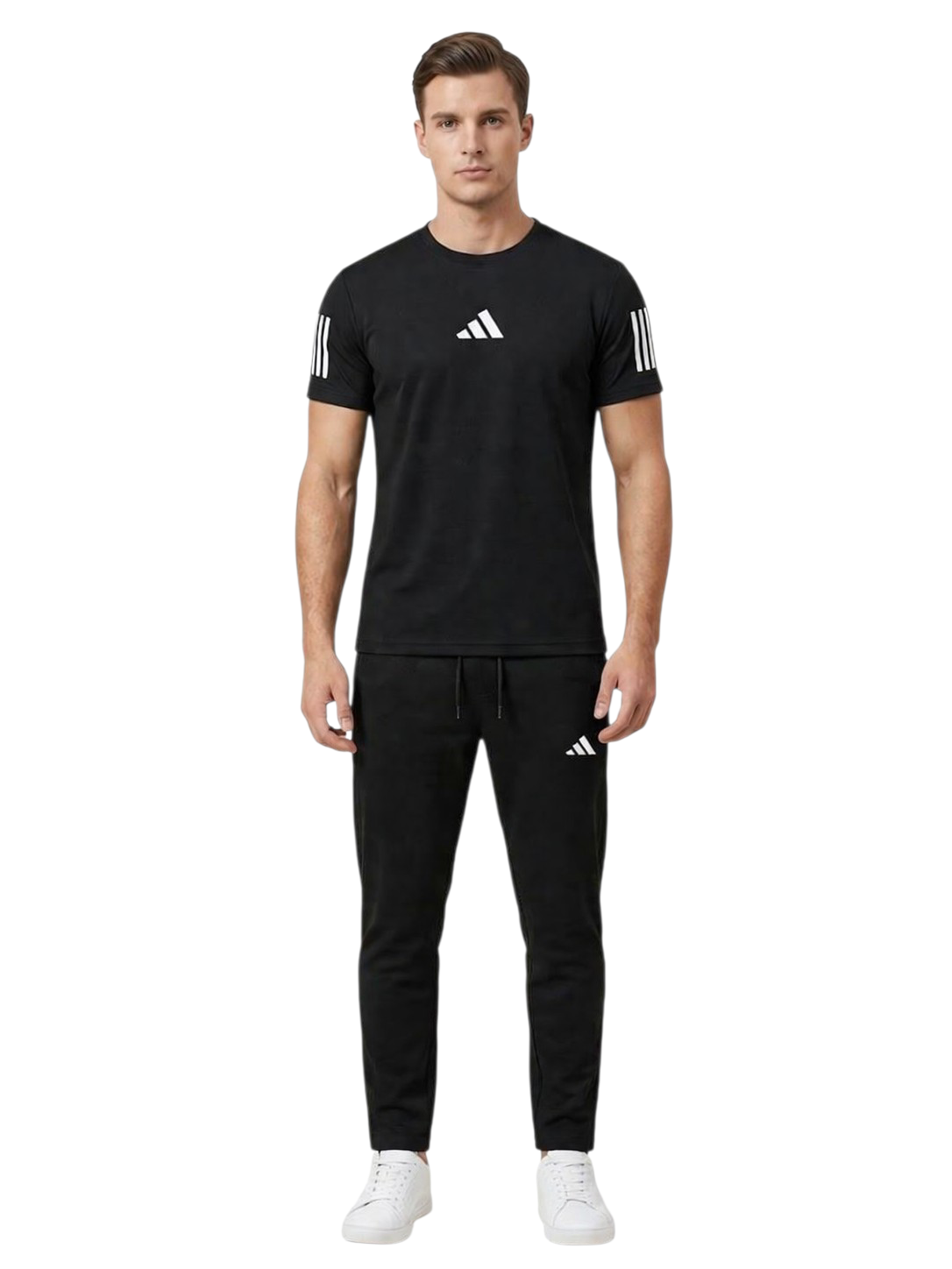 Premium Quality Men's Track Suit 100% Cotton Black
