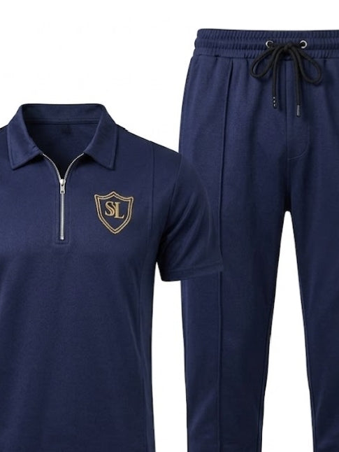 Track Suit Interlock Fabric Blue